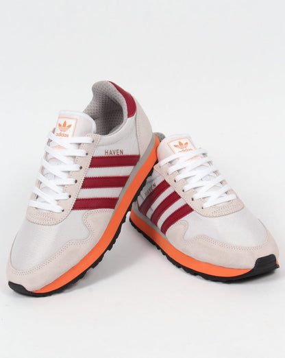 Adidas Haven Sneakers Weiß/Burgundrot