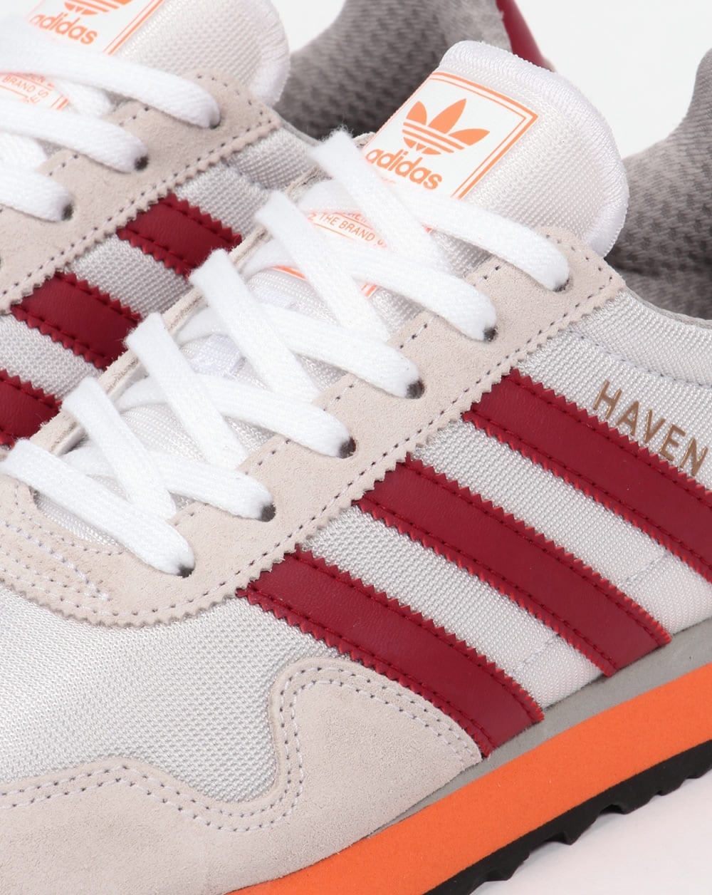 Adidas Haven Sneakers Weiß/Burgundrot