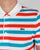Lacoste Fine Stripe Polo Shirt White/red/blue