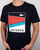 Lacoste Geometric Print T Shirt Navy/etna Red