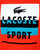Lacoste Sport Print T Shirt Etna Red/white