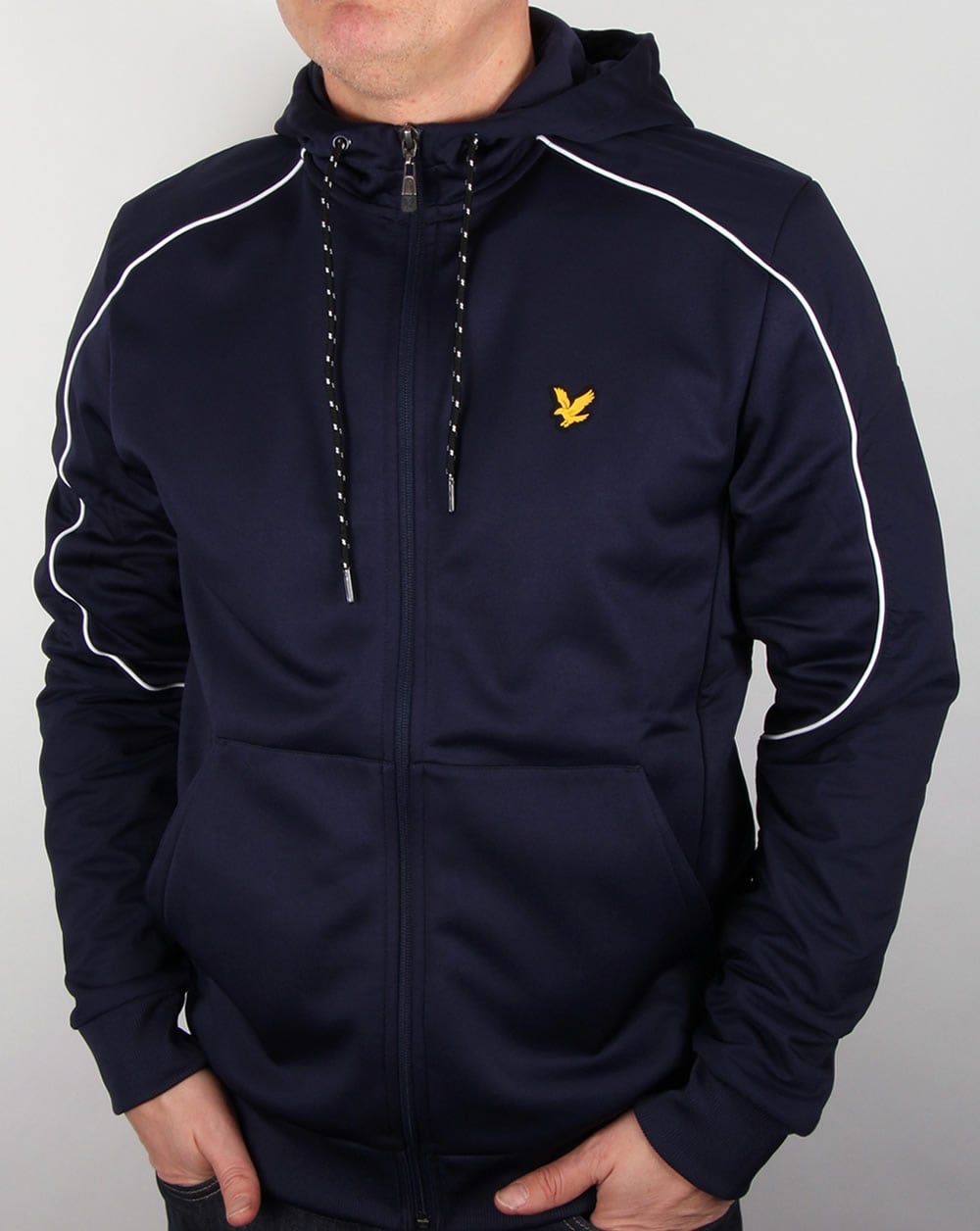 Lyle And Scott – Active Hurst – Trainingsjacke mit Kapuze in Marineblau