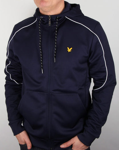 Lyle And Scott – Active Hurst – Trainingsjacke mit Kapuze in Marineblau