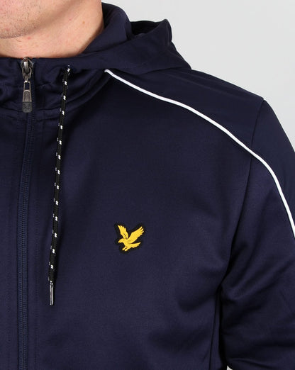 Lyle And Scott – Active Hurst – Trainingsjacke mit Kapuze in Marineblau