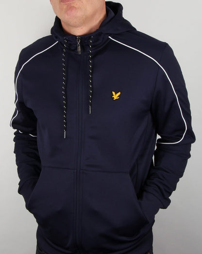 Lyle And Scott – Active Hurst – Trainingsjacke mit Kapuze in Marineblau