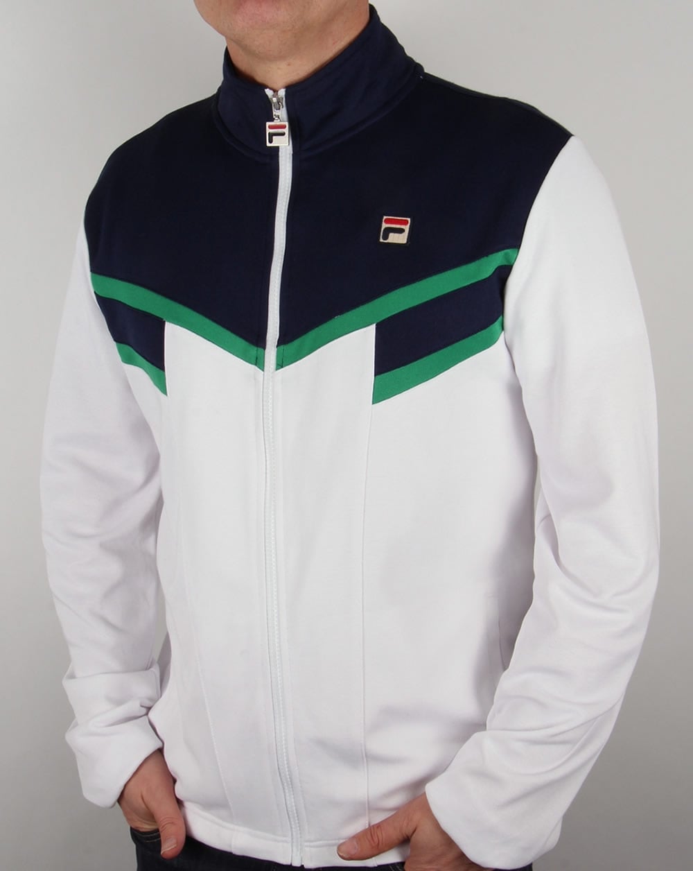 Fila Vintage Fognini Trainingsjacke Marineblau/Weiß