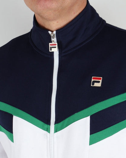 Fila Vintage Fognini Trainingsjacke Marineblau/Weiß