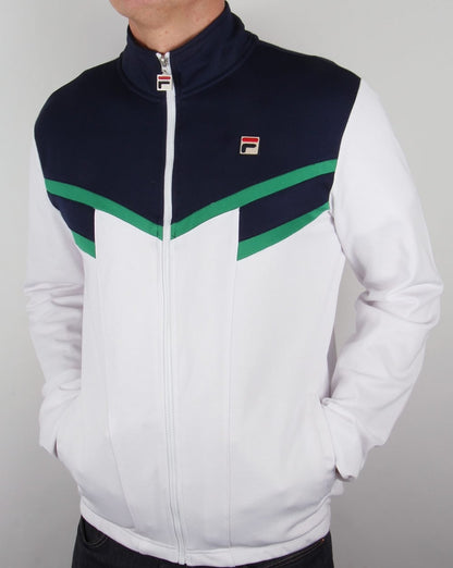 Fila Vintage Fognini Trainingsjacke Marineblau/Weiß