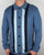 Pretty Green Parlington Button Knit Cardigan Mid Blue