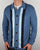 Pretty Green Parlington Button Knit Cardigan Mid Blue