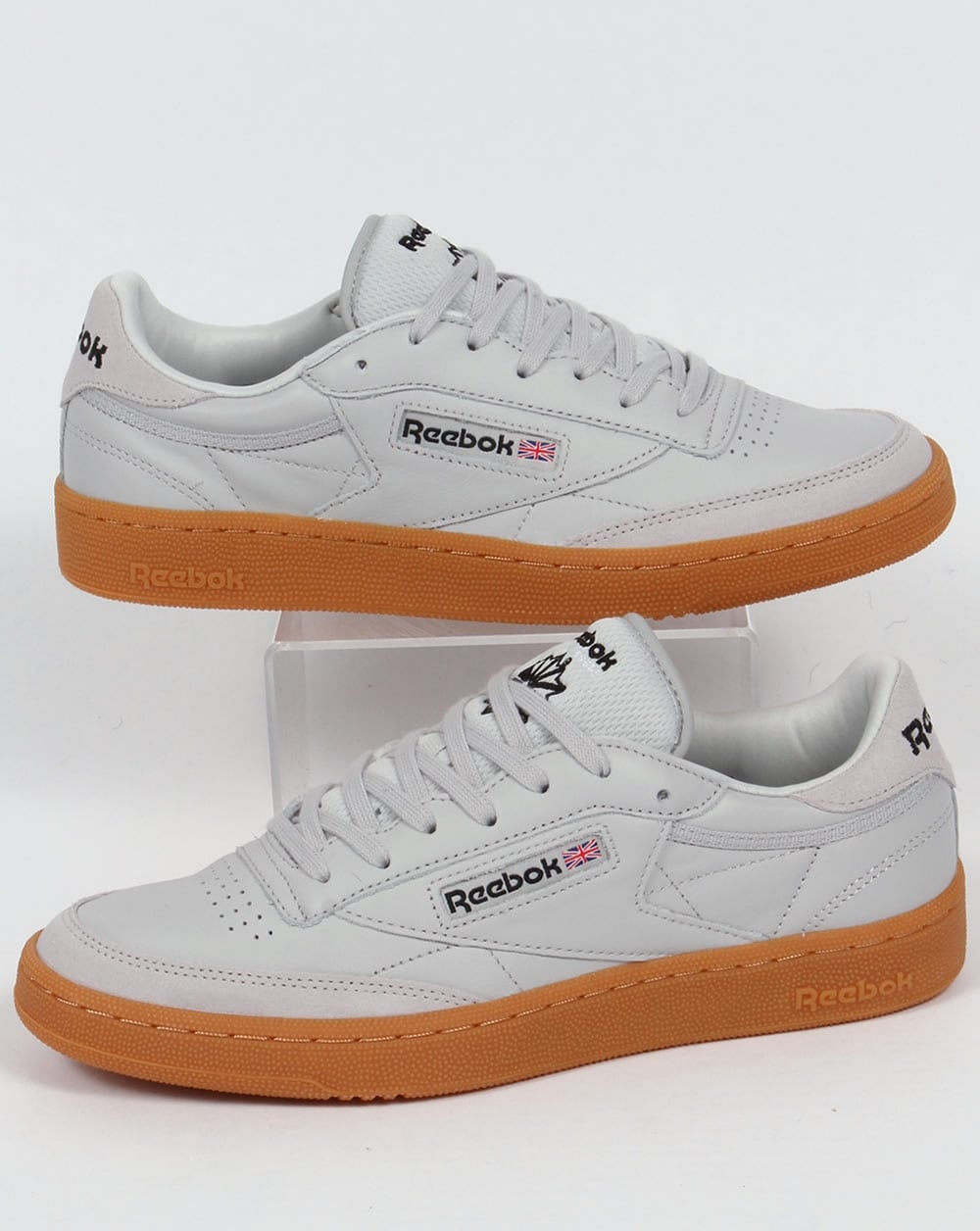 Reebok Club C 85 Sneakers Totenkopfgrau/Schwarz/Rot