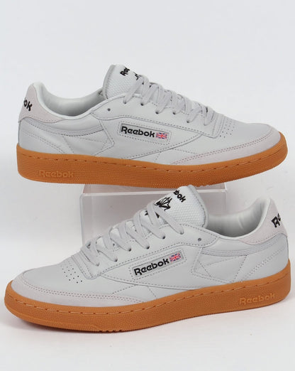 Reebok Club C 85 Sneakers Totenkopfgrau/Schwarz/Rot
