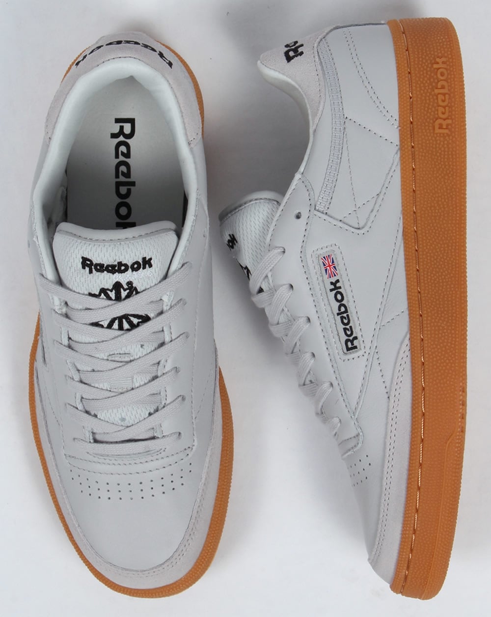Reebok Club C 85 Sneakers Totenkopfgrau/Schwarz/Rot