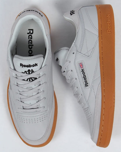 Reebok Club C 85 Sneakers Totenkopfgrau/Schwarz/Rot