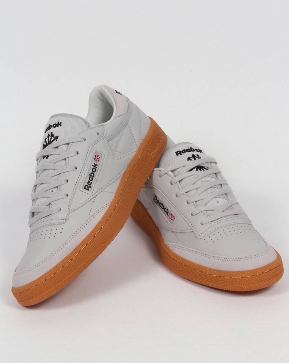 Reebok Club C 85 Sneakers Totenkopfgrau/Schwarz/Rot