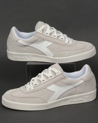Diadora B Original Wildleder-Sneaker Weiß/Weiß