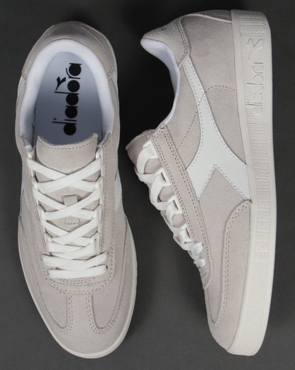 Diadora B Original Wildleder-Sneaker Weiß/Weiß