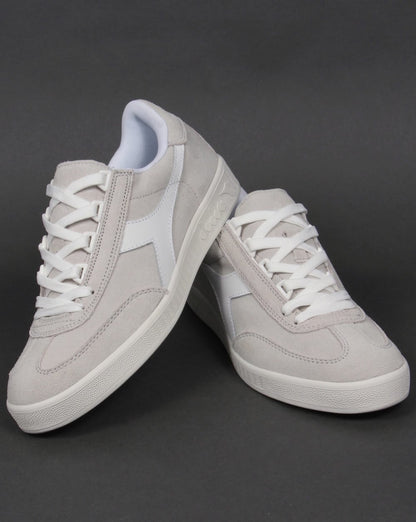 Diadora B Original Wildleder-Sneaker Weiß/Weiß
