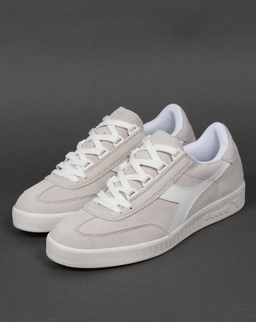 Diadora B Original Wildleder-Sneaker Weiß/Weiß