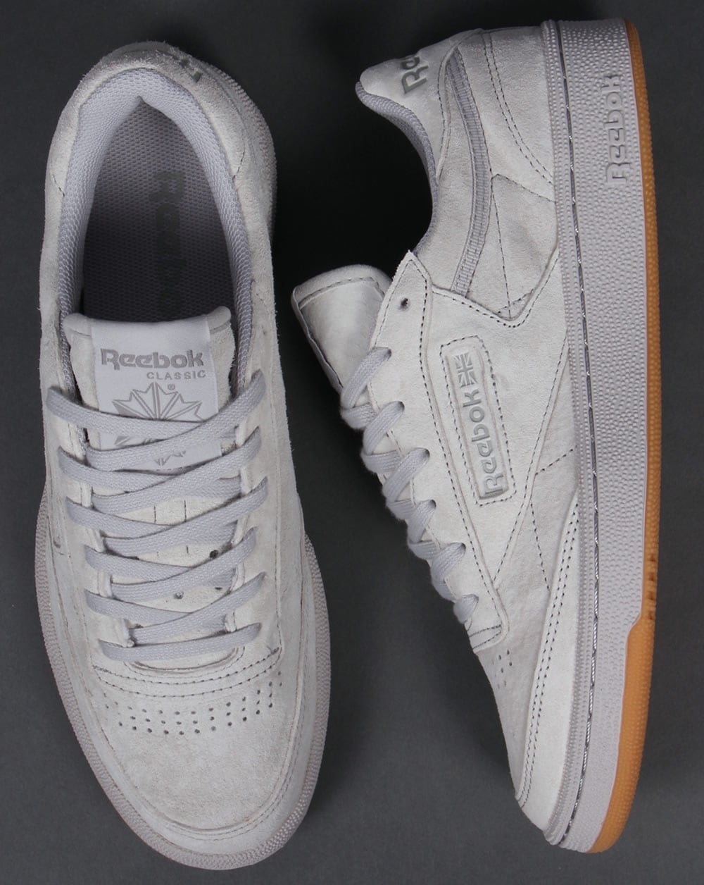 Reebok Club C 85 Turnschuhe Stahl/Carbon/Gummi
