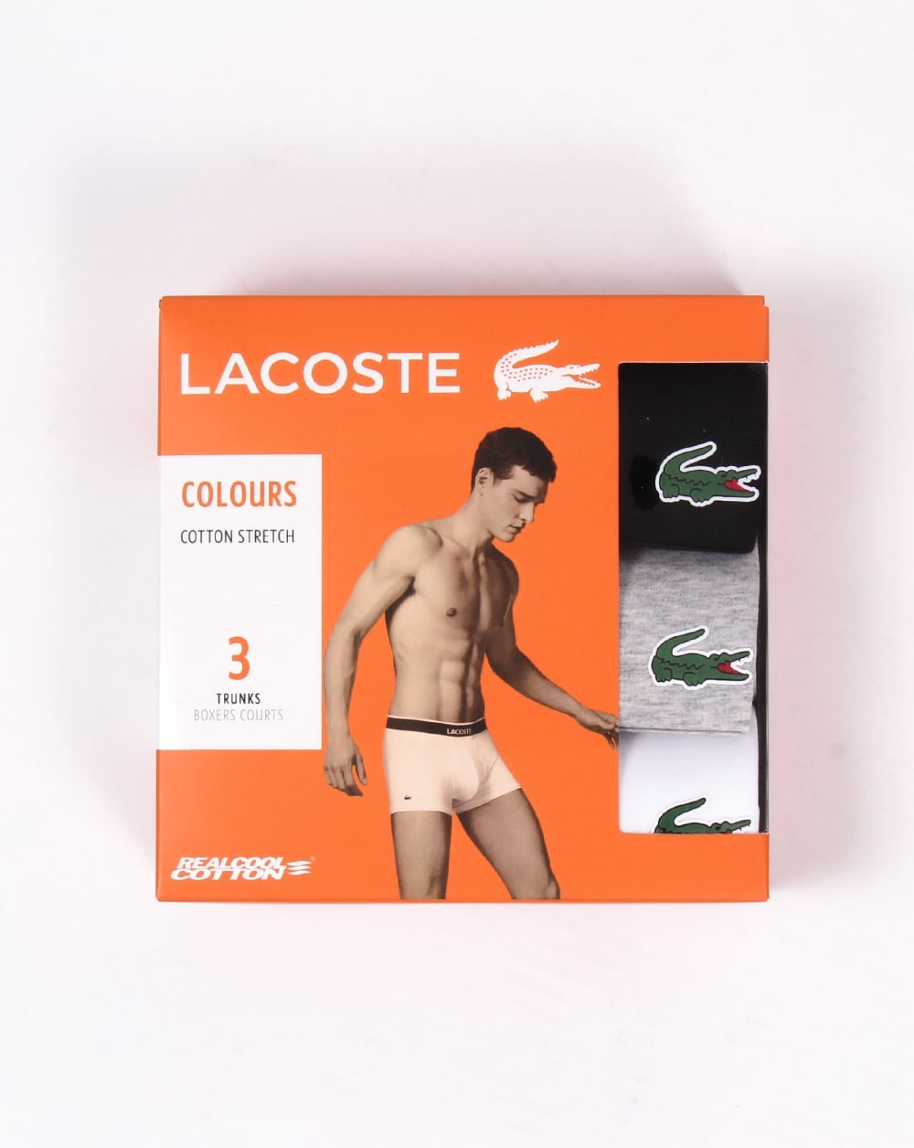 Lacoste 3er-Pack Boxershorts Schwarz/Weiß/Grau