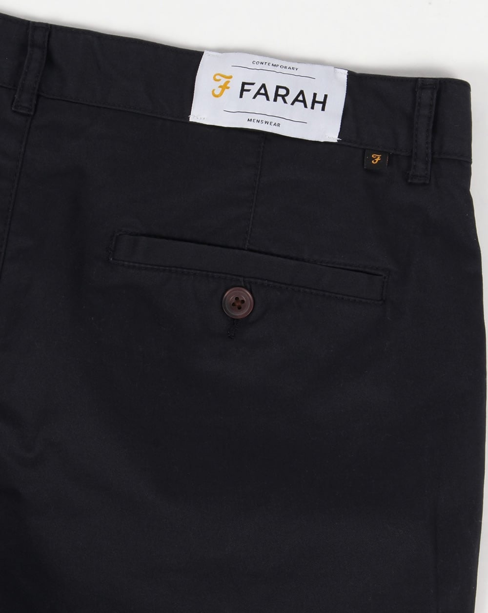 Farah Hawk Chino-Twill-Shorts, Marineblau