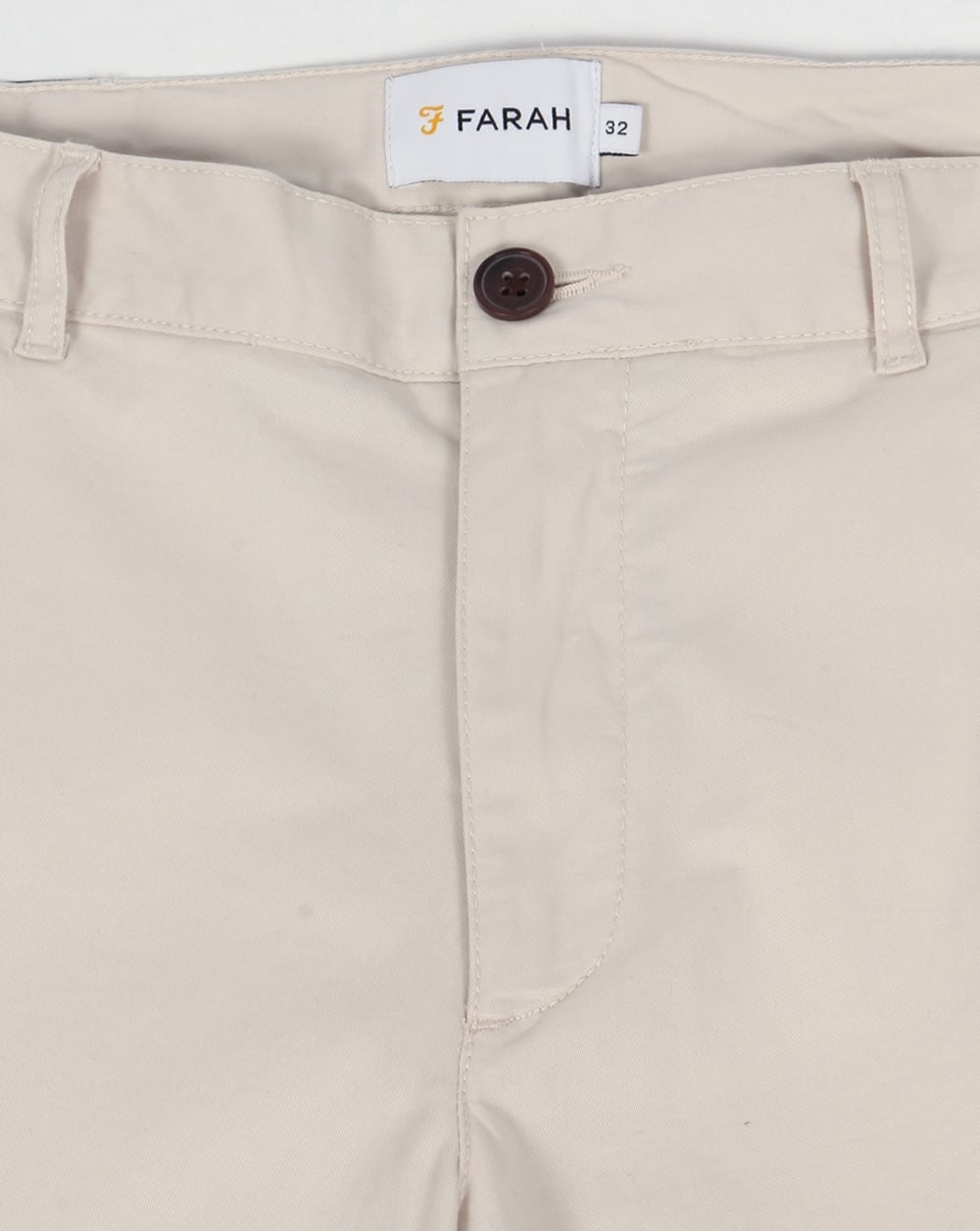 Farah Hawk Chino-Twill-Shorts Kiesel