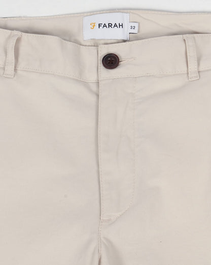 Farah Hawk Chino-Twill-Shorts Kiesel