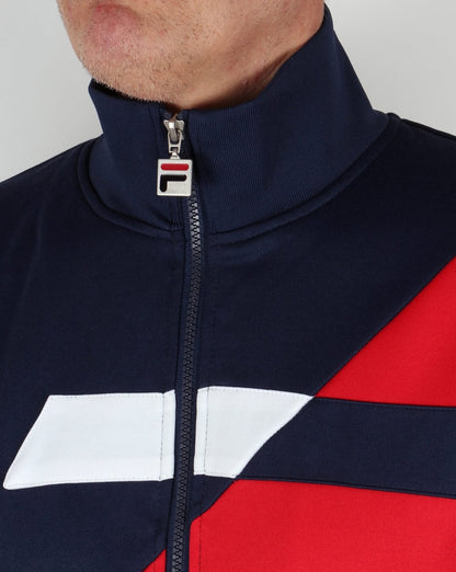 Fila Vintage Azzaro Track Top Marine/Rot