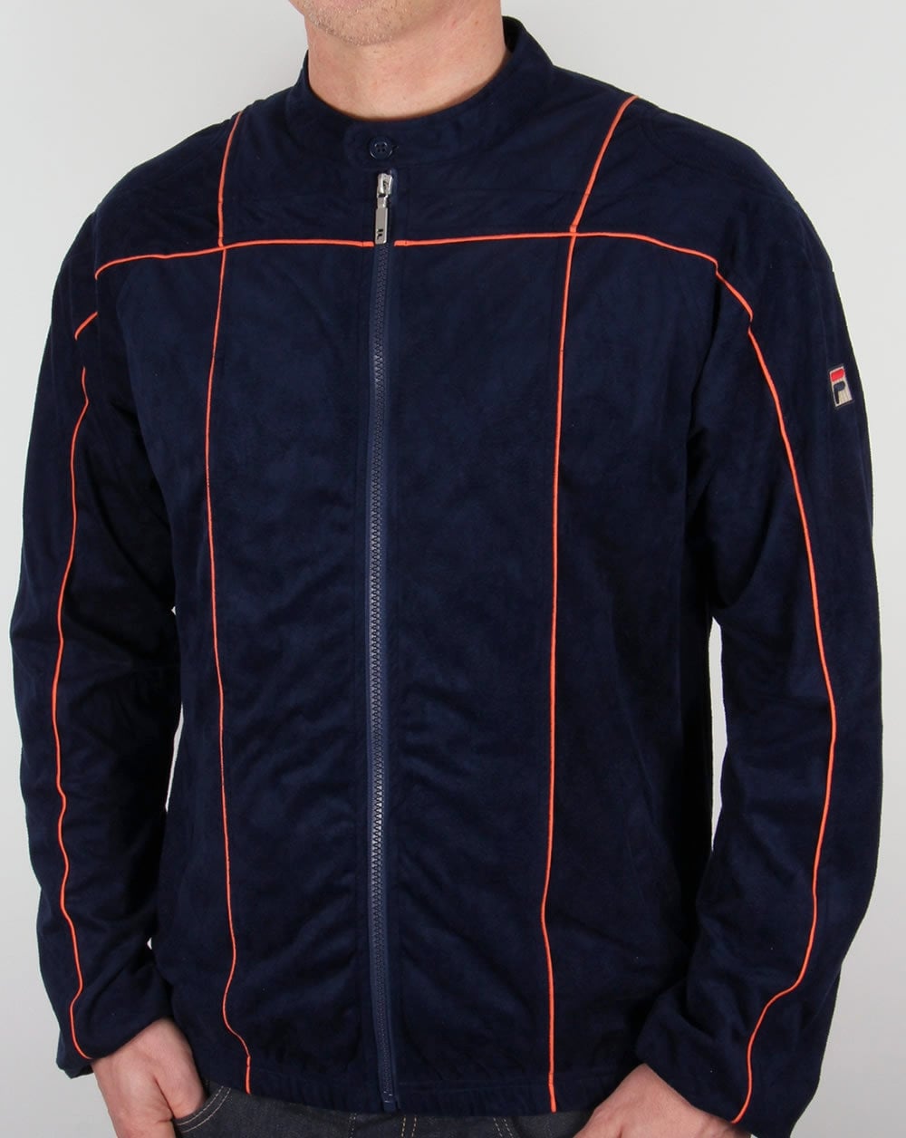 Fila Vintage Terrinda Mk3 Trainingsjacke Marineblau/Orange