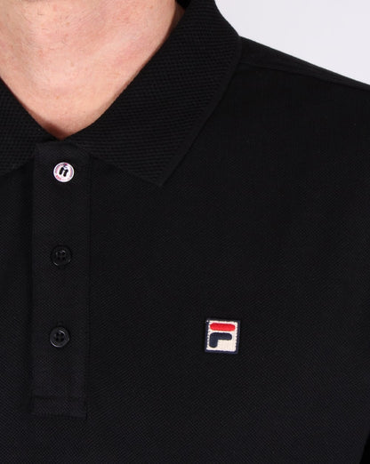 Fila Vintage Brizzi Poloshirt Schwarz