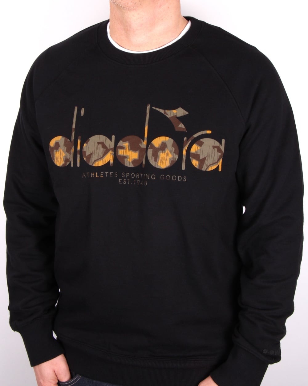 Diadora Logo Sweatshirt Schwarz