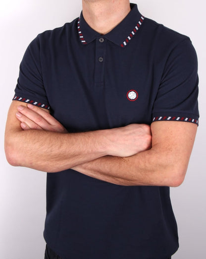 Pretty Green Elmwood Poloshirt, Marineblau