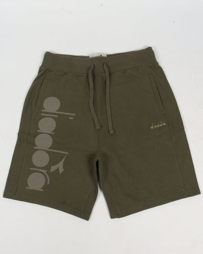 Diadora Bermuda Sweatshorts Grüner Pilz