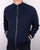 Pretty Green Mandeville Knitted Track Top Navy