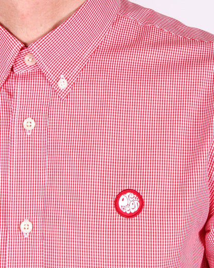 Pretty Green Glendale Gingham Hemd Rot