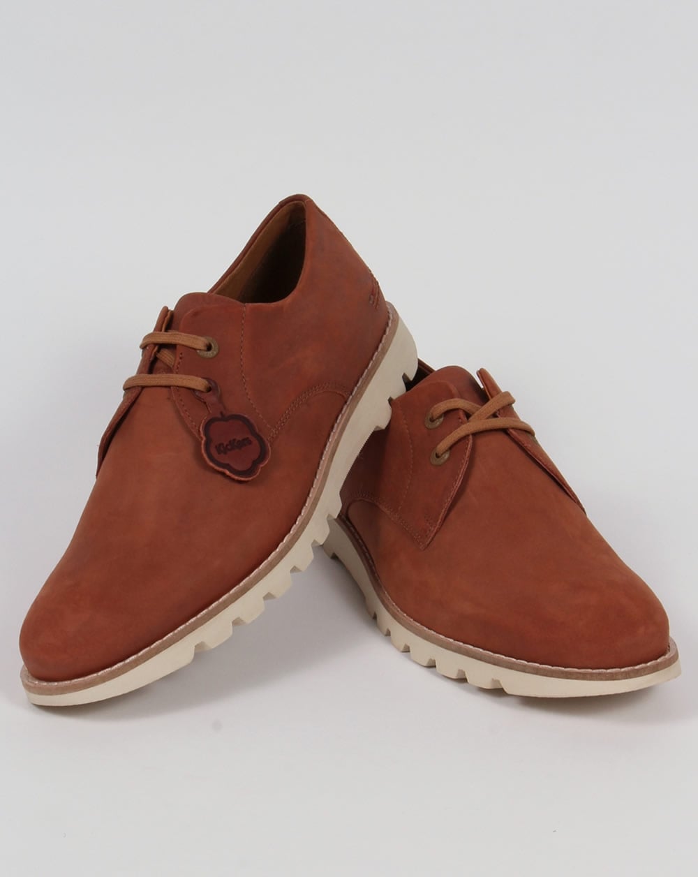Kickers Kymbo Schnürschuhe aus Leder, Hellbraun