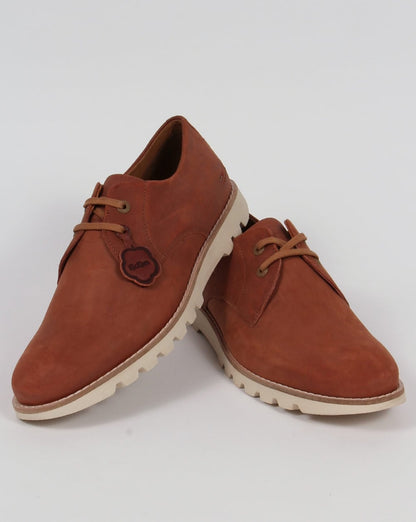 Kickers Kymbo Schnürschuhe aus Leder, Hellbraun