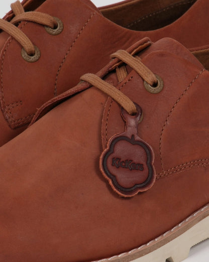 Kickers Kymbo Schnürschuhe aus Leder, Hellbraun