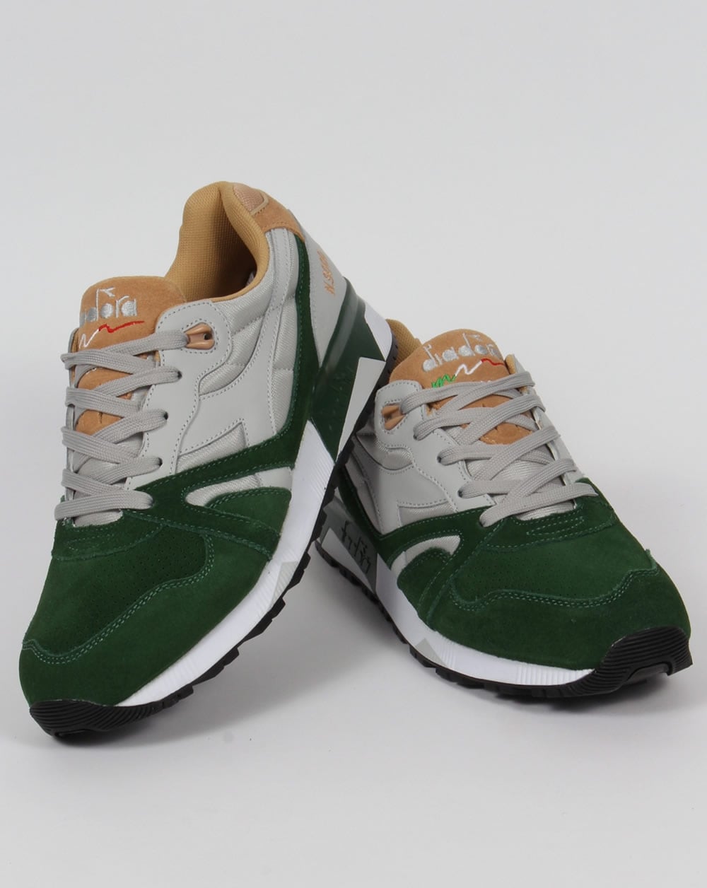 Diadora N9000 Double L Sneakers Grau/Grün