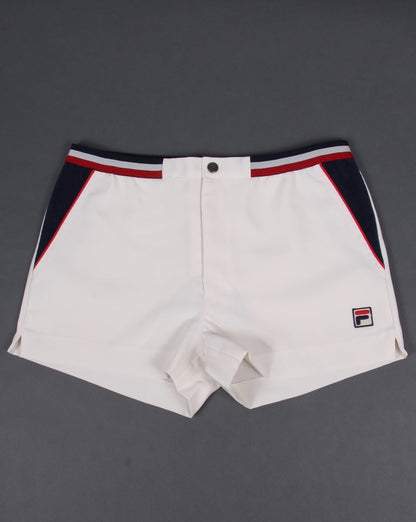 Fila Vintage High Tide 3 Shorts Gardenia/Marineblau/Rot