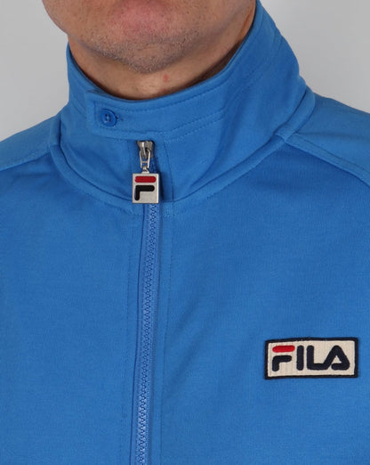 Fila Vintage 5-Streifen-Trainingsjacke Ozeanblau/Weiß