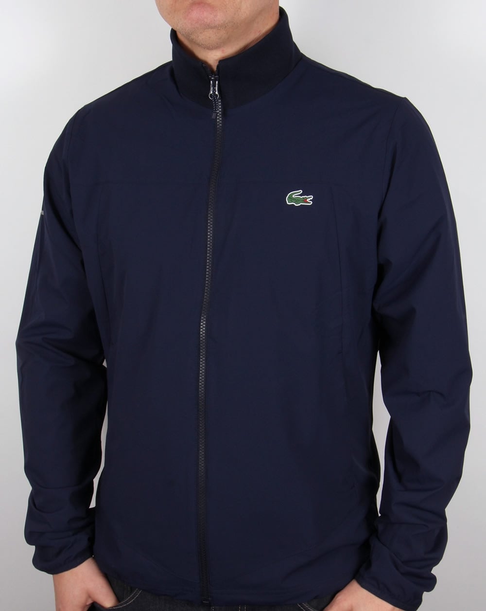 Lacoste – Reißverschlussjacke in Marineblau