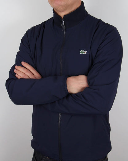Lacoste – Reißverschlussjacke in Marineblau