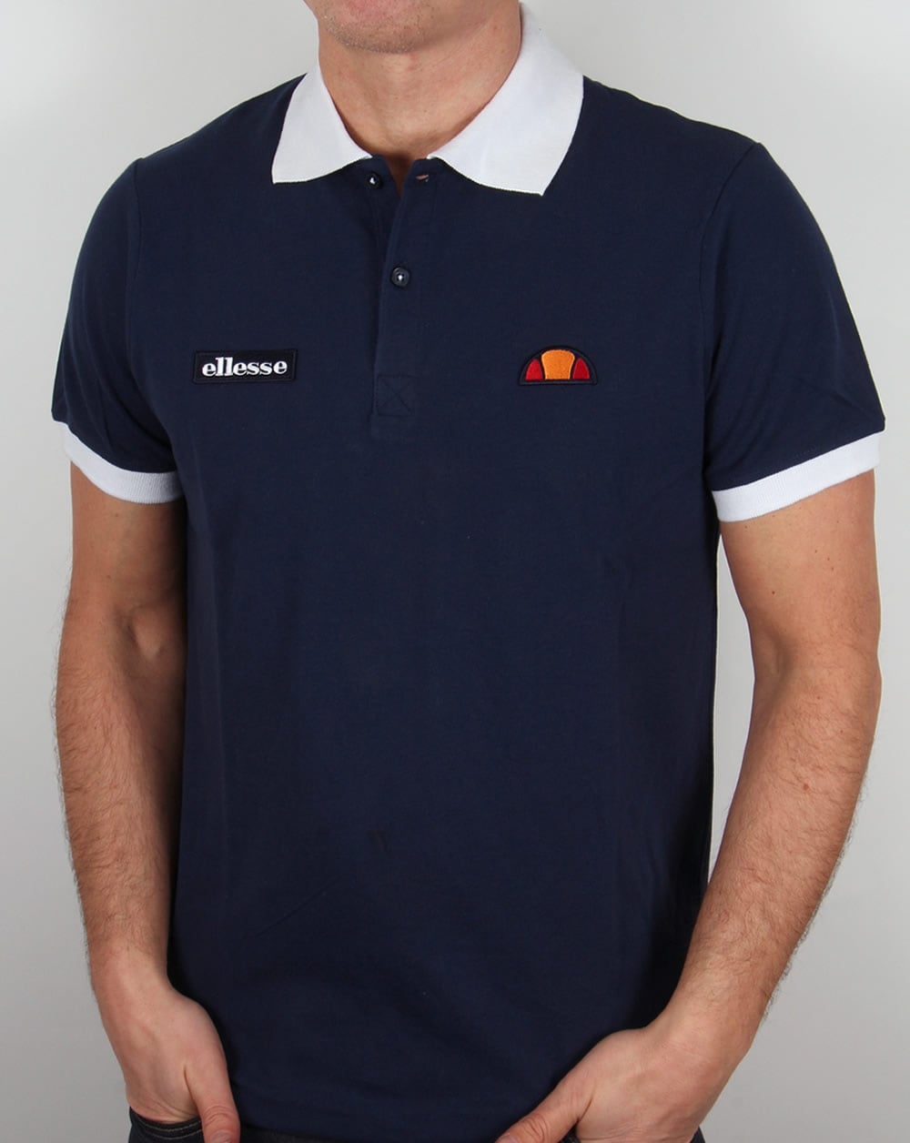 Ellesse Lessepsia Poloshirt Marineblau/Weiß