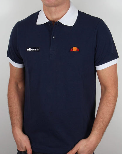 Ellesse Lessepsia Poloshirt Marineblau/Weiß
