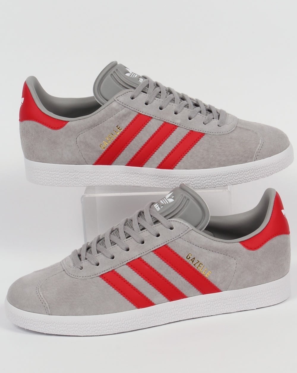 Adidas Gazelle Sneakers Solid Grau/Rot