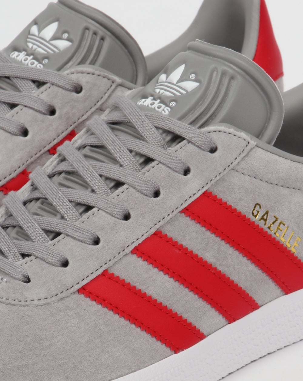 Adidas Gazelle Sneakers Solid Grau/Rot