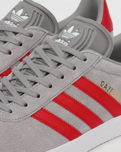 Adidas Gazelle Sneakers Solid Grau/Rot
