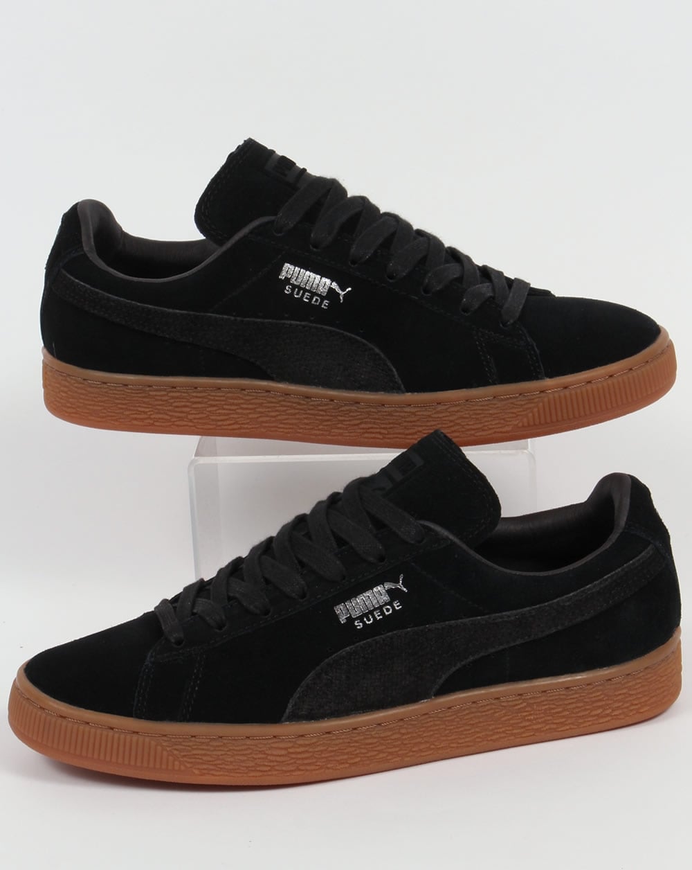 Puma – Citi – Schwarze Wildleder-Sneaker